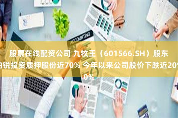 股票在线配资公司 九牧王（601566.SH）股东铂锐投资质押股份近70% 今年以来公司股价下跌近20%