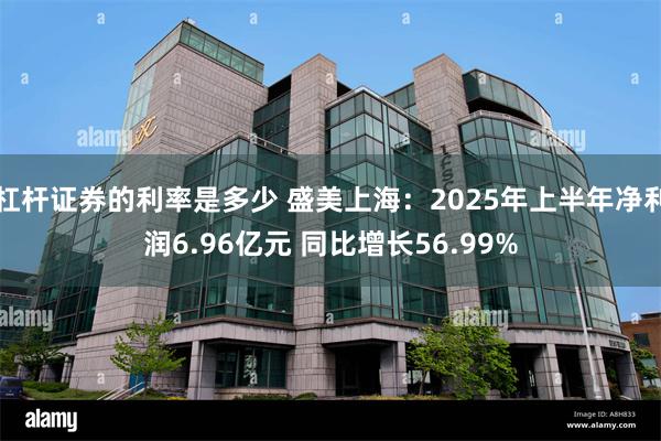 杠杆证券的利率是多少 盛美上海：2025年上半年净利润6.9